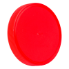 89mm Red Polypropylene Fine Ribbed Lid